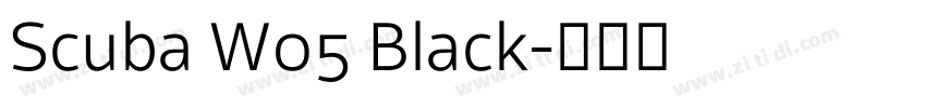 Scuba W05 Black字体转换